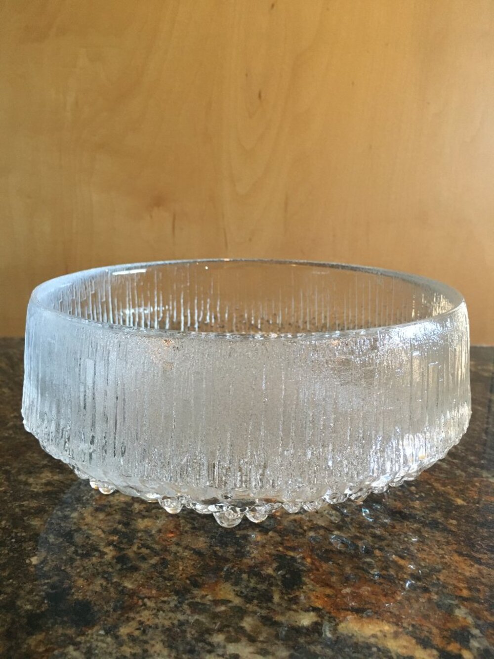 MCM Ultima Thule Iittala Tapio Wirkkal Mouth Blown 7.5" Bowl Scandinavian